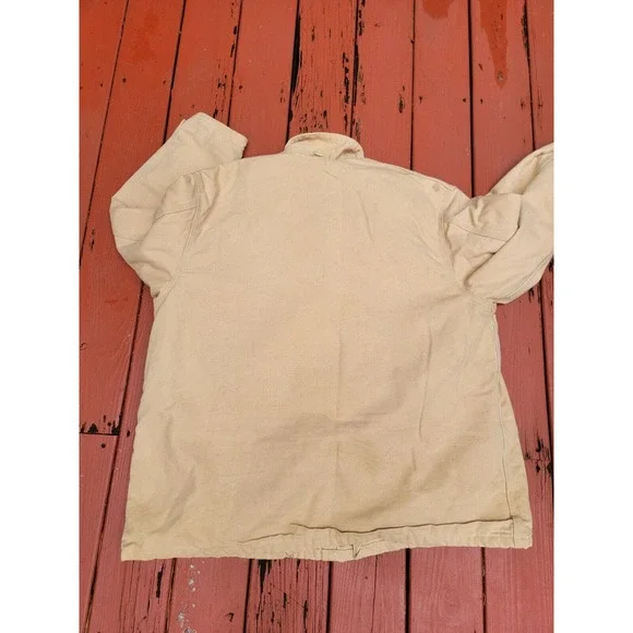 VINTAGE CARHARTT C10 PLAID BLANKET LINED SHORT COAT SIZE XXL UNION MADE IN USA - Picture 9 of 10